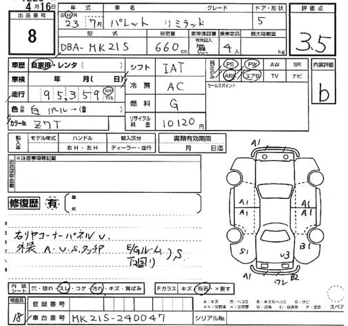 Аукционный лист
