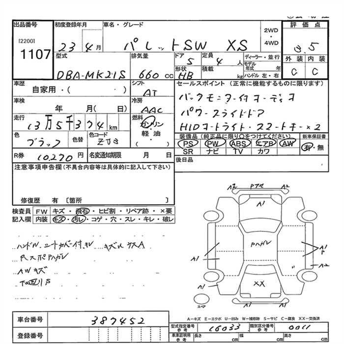 Аукционный лист