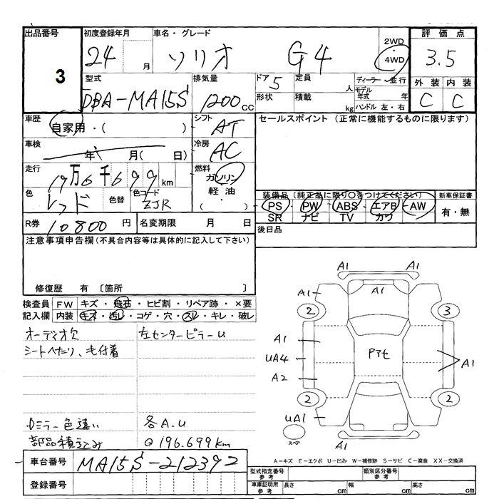 Аукционный лист