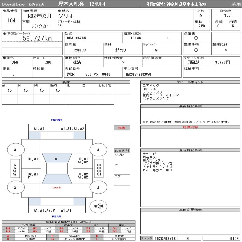 Аукционный лист
