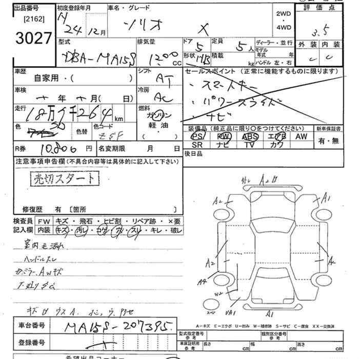 Аукционный лист