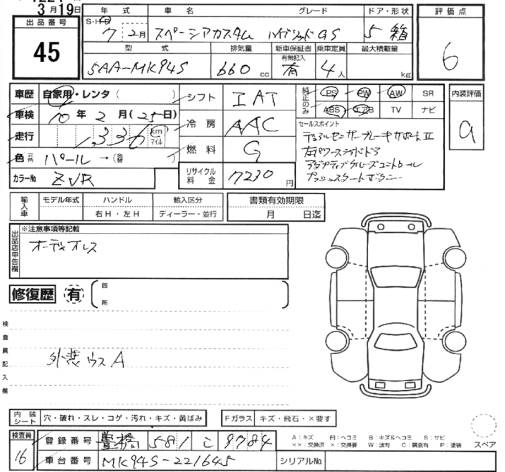 Аукционный лист