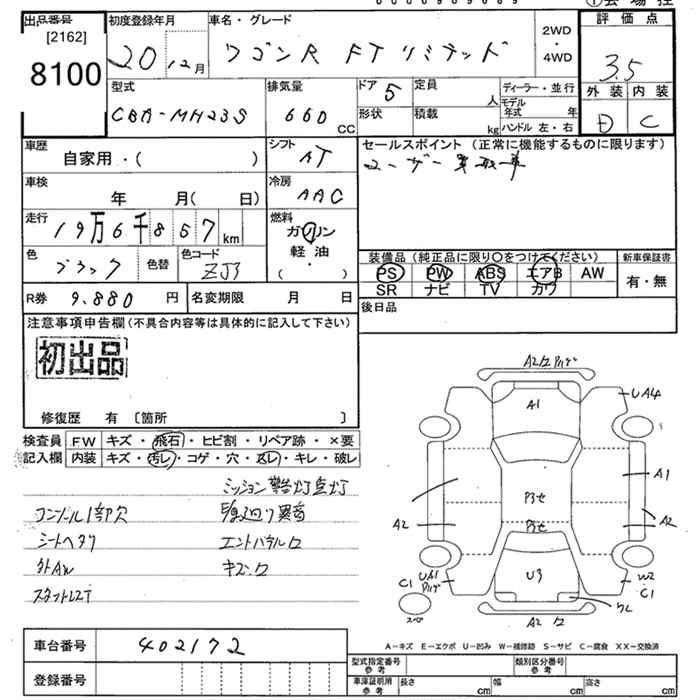 Аукционный лист