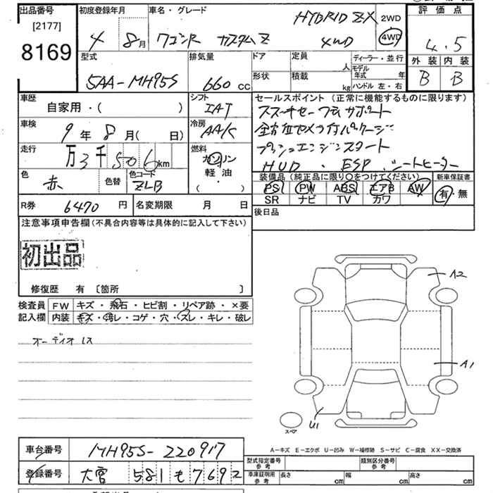 Аукционный лист