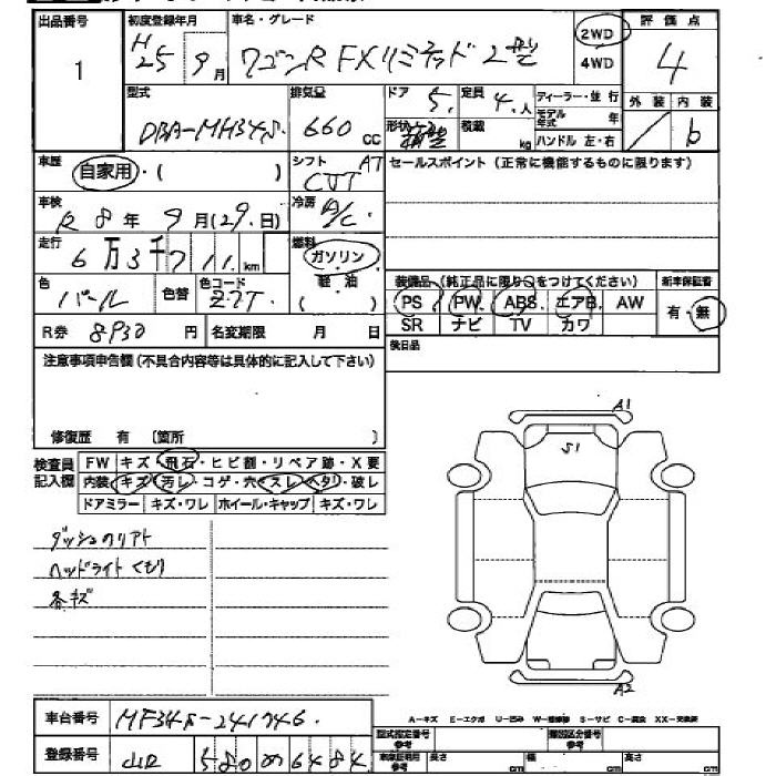 Аукционный лист