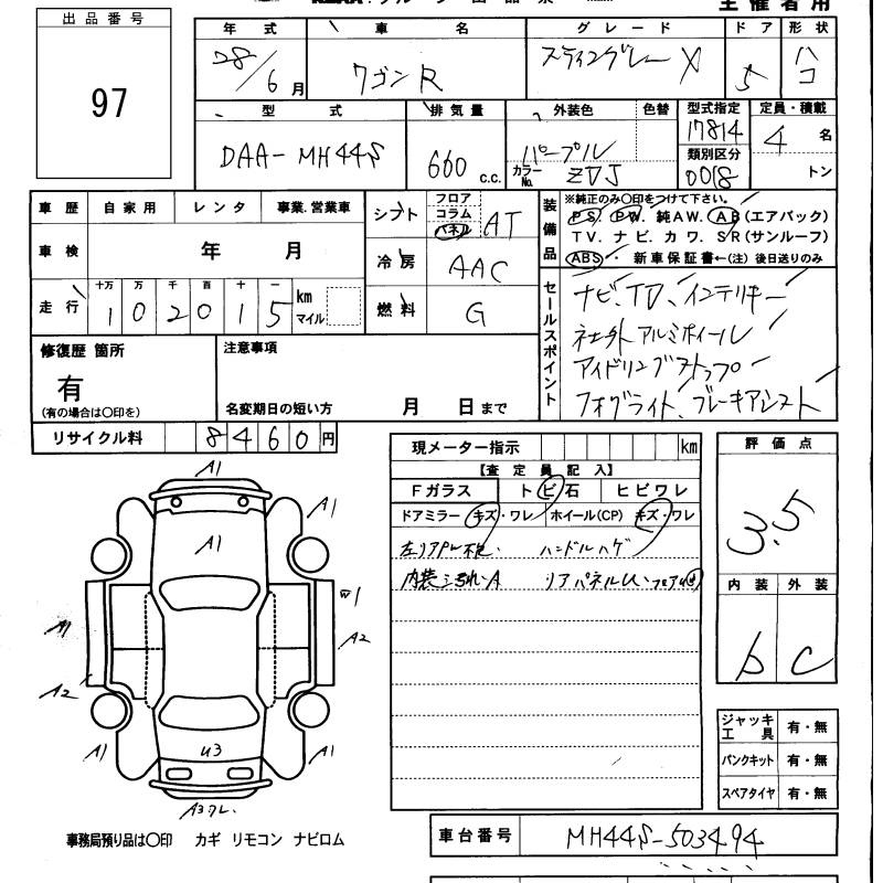 Аукционный лист