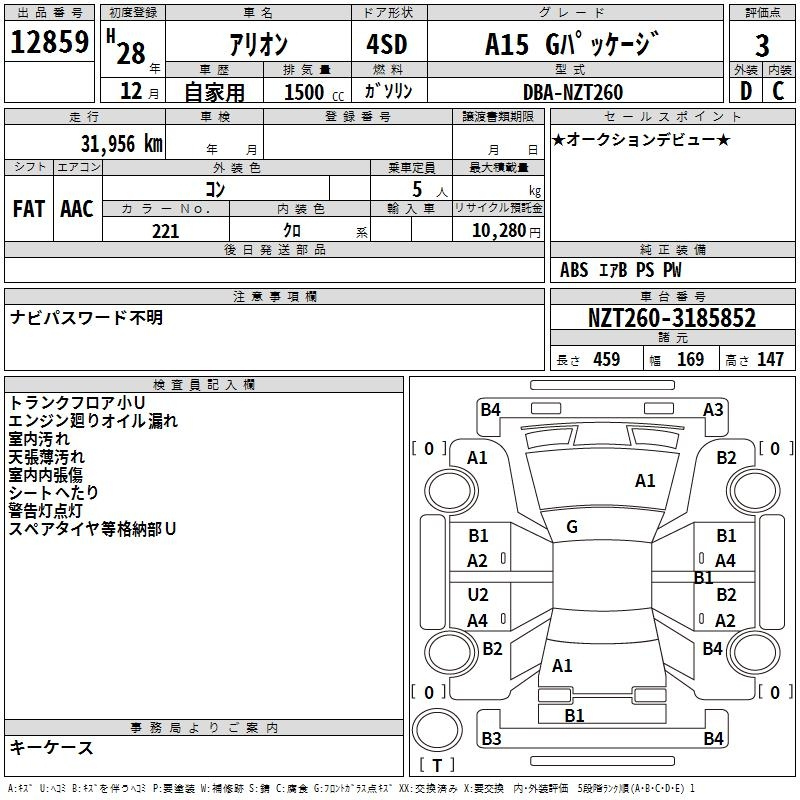 Аукционный лист