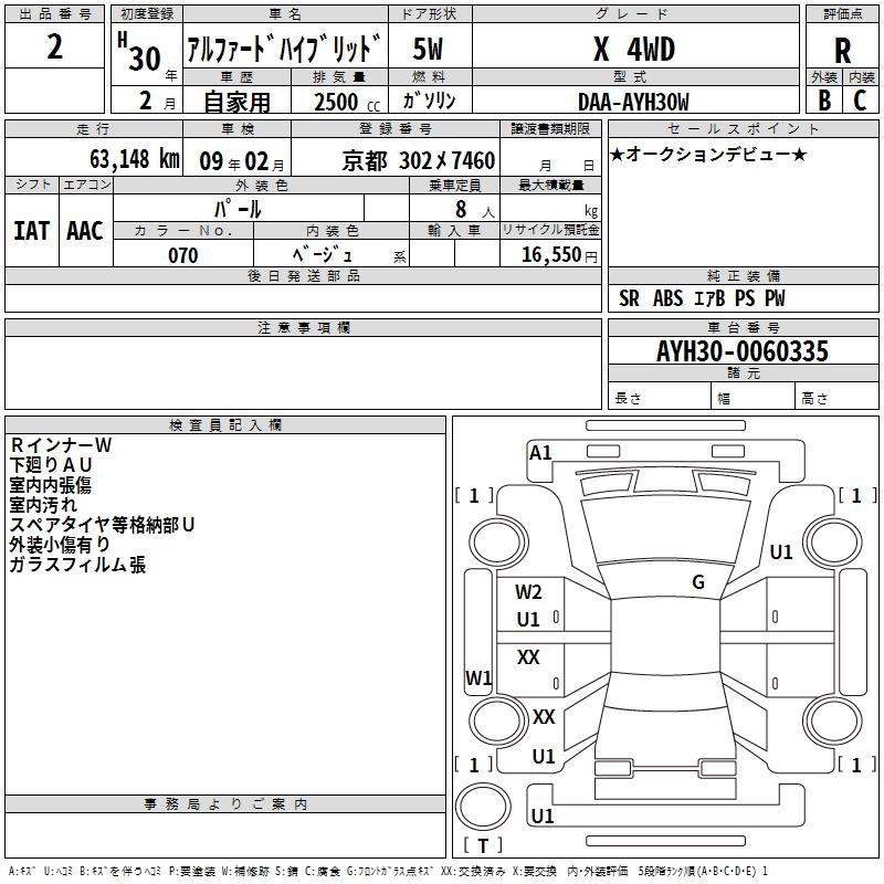 Аукционный лист