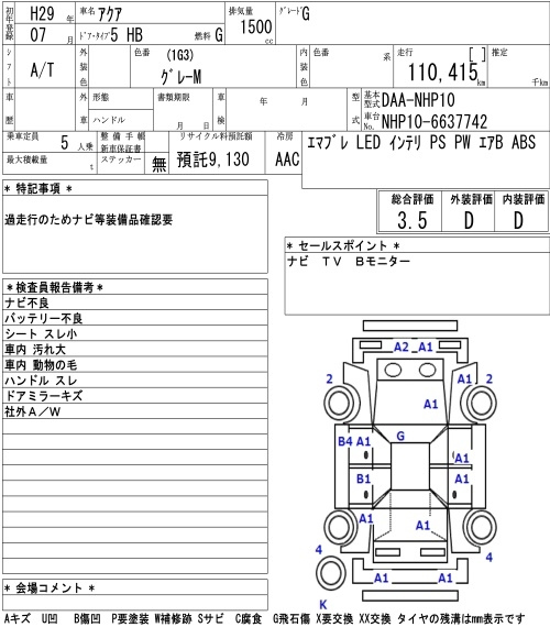 Аукционный лист