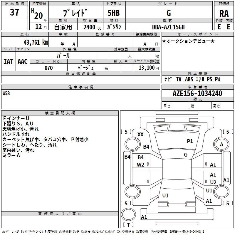 Аукционный лист