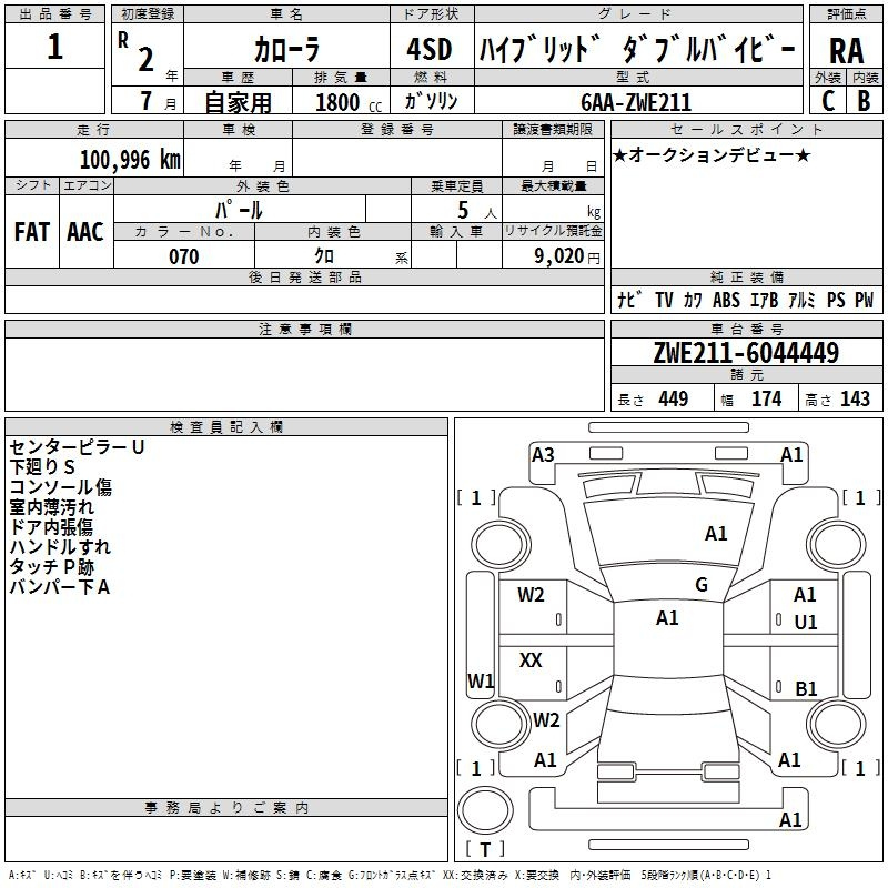 Аукционный лист