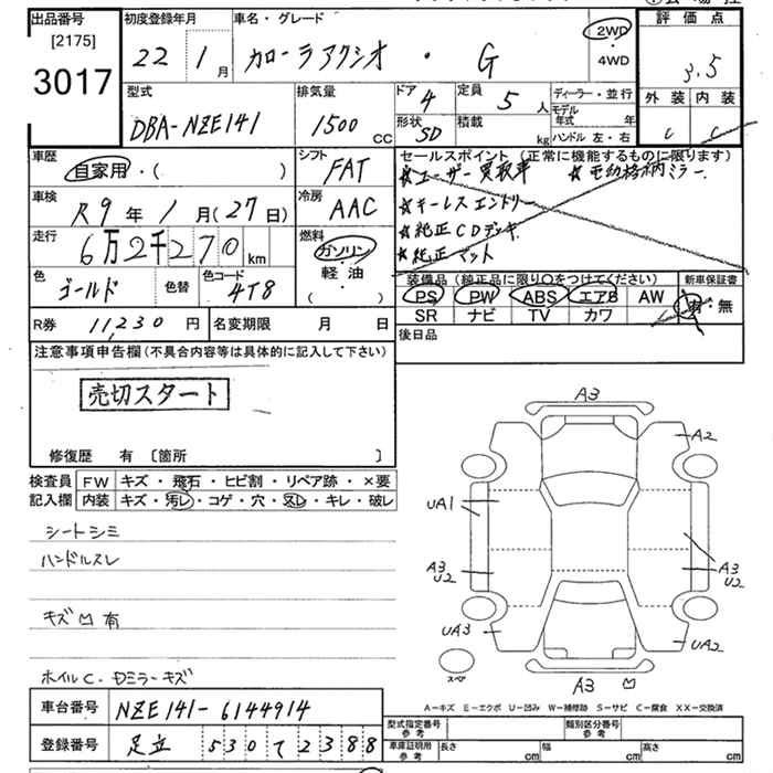 Аукционный лист