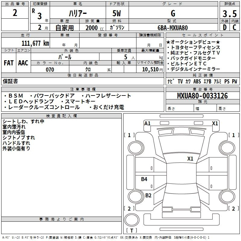 Аукционный лист
