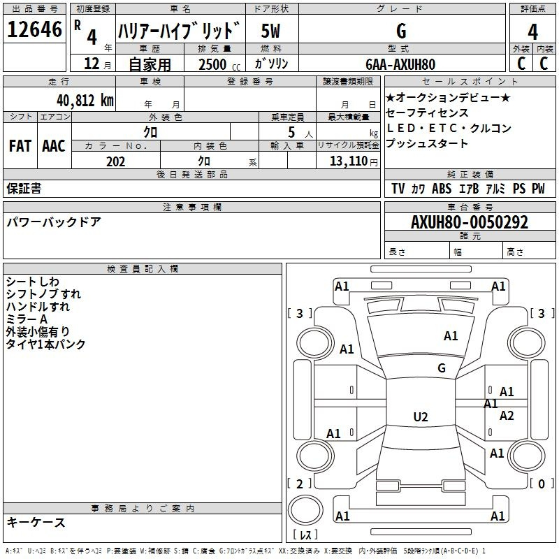 Аукционный лист