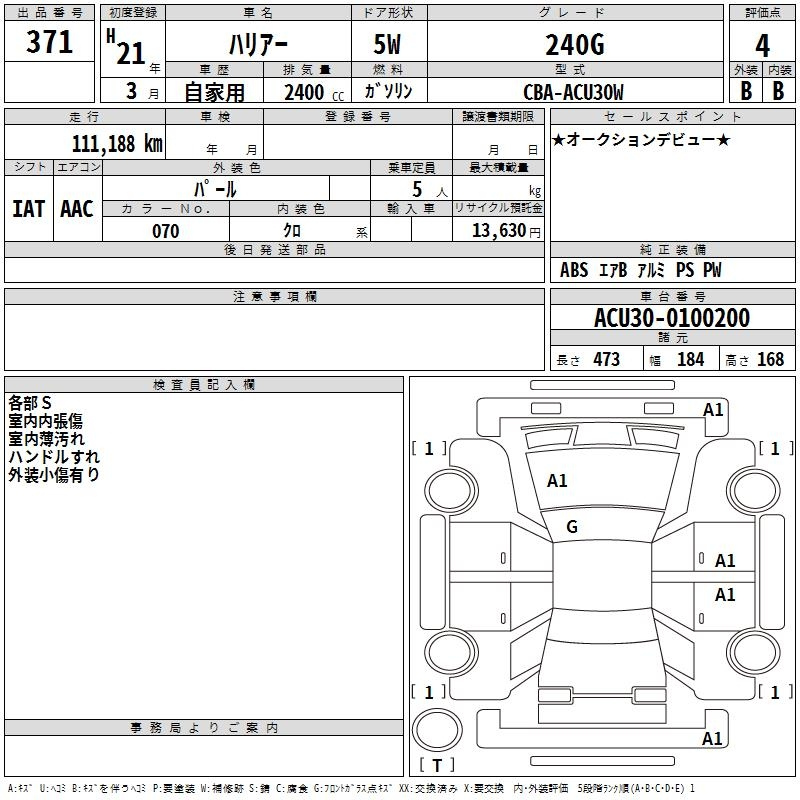 Аукционный лист