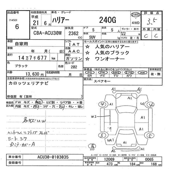 Аукционный лист