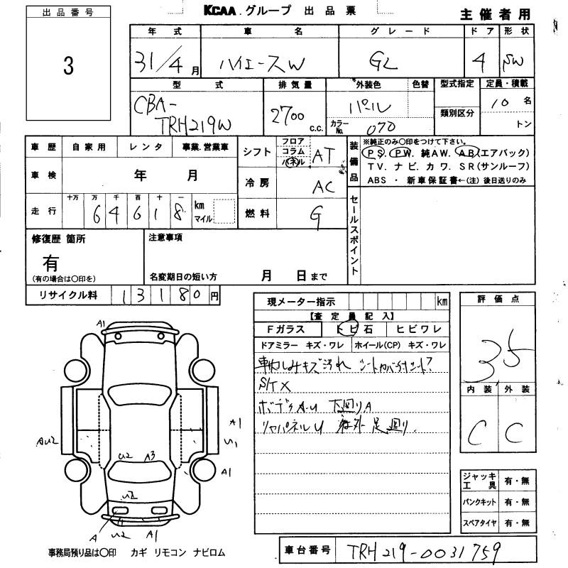 Аукционный лист