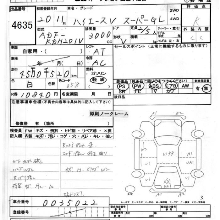 Аукционный лист