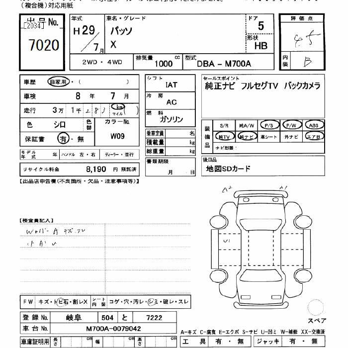 Аукционный лист