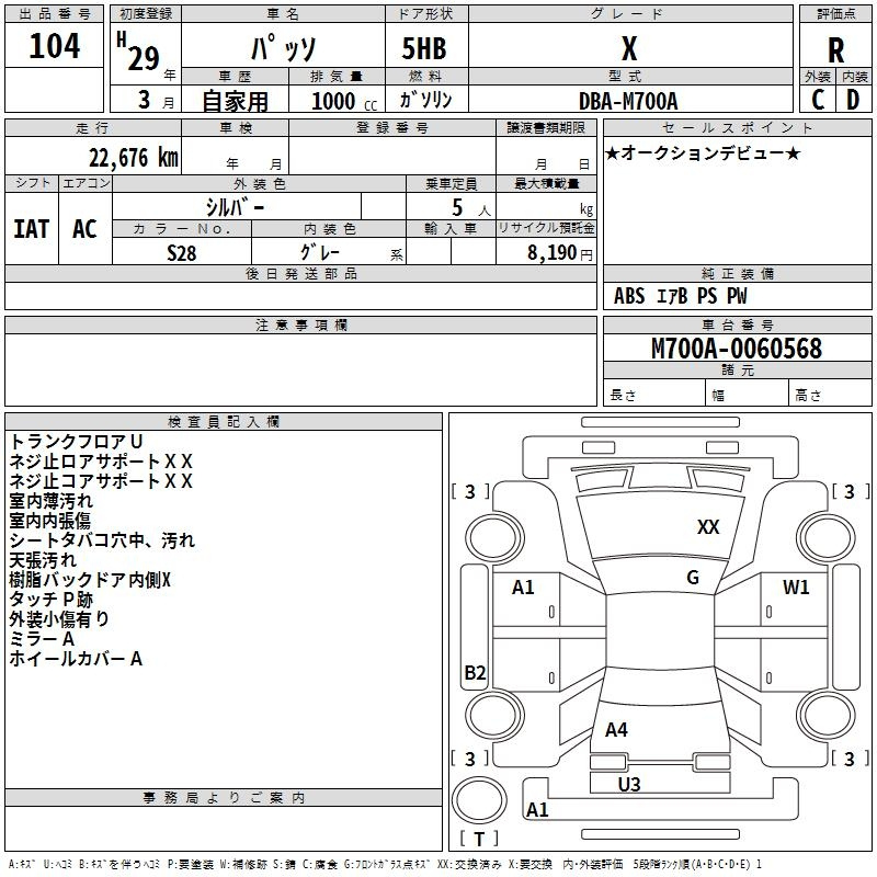 Аукционный лист