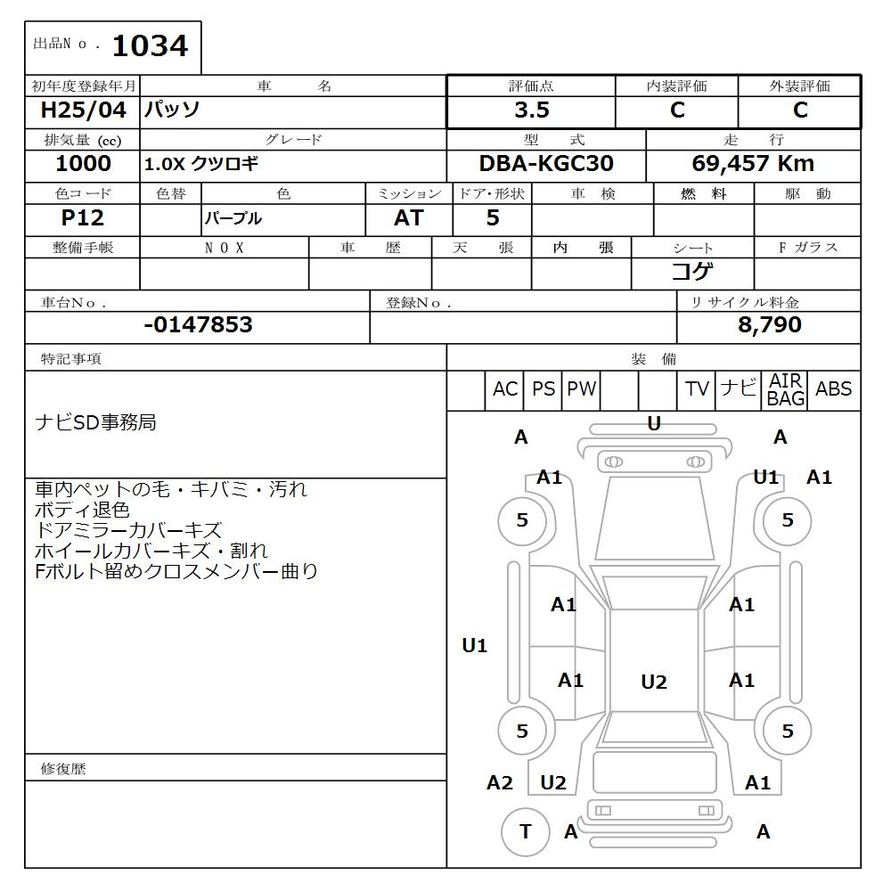 Аукционный лист