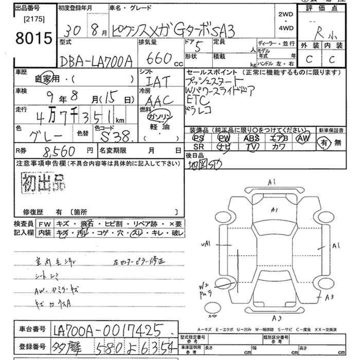 Аукционный лист