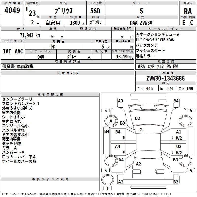 Аукционный лист