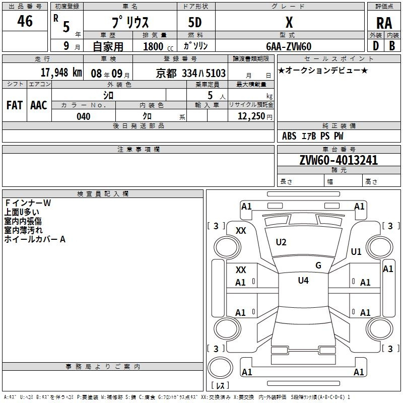 Аукционный лист