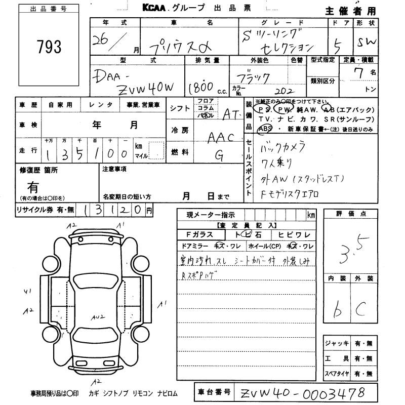 Аукционный лист