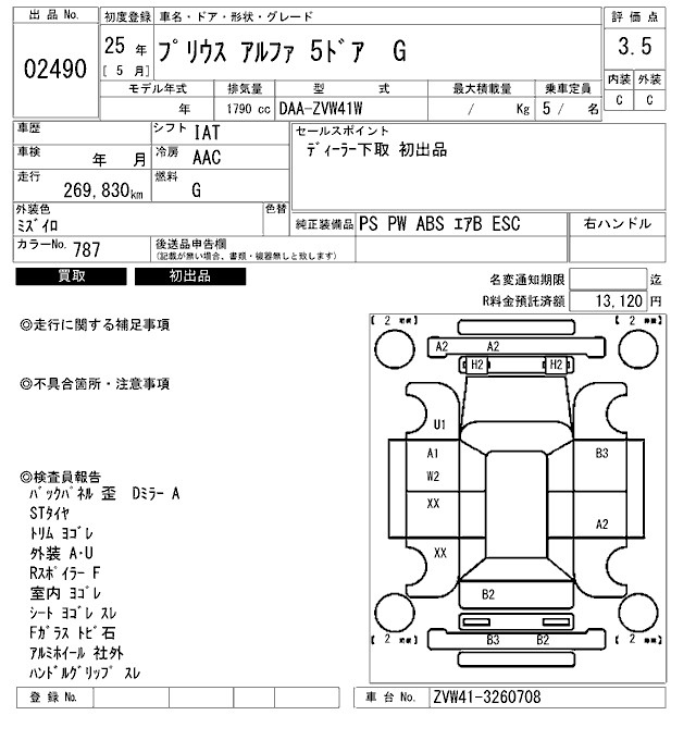 Аукционный лист
