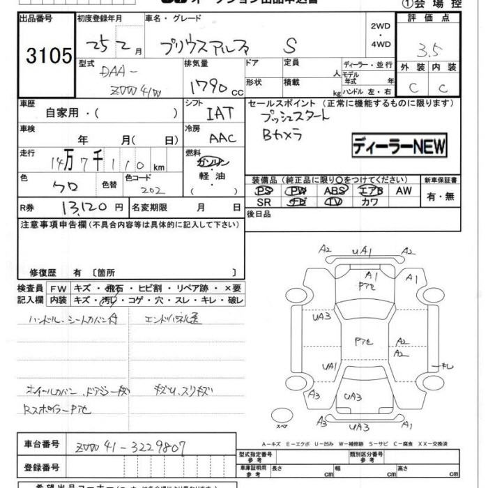 Аукционный лист