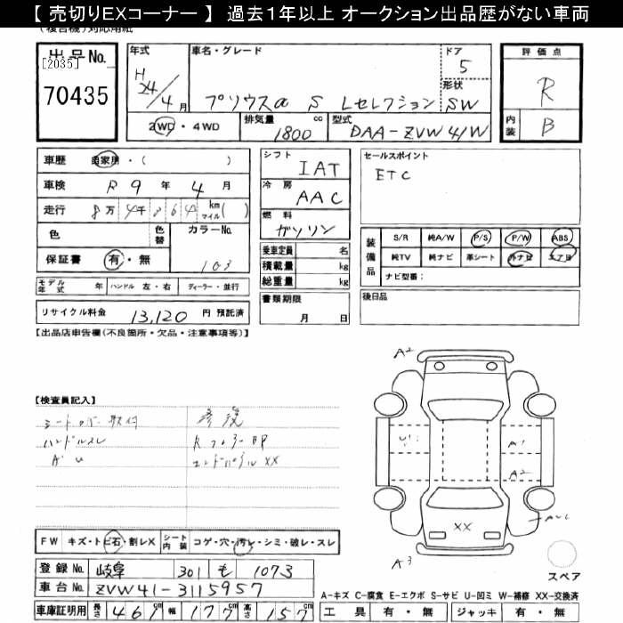 Аукционный лист