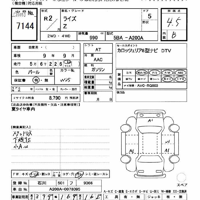 Аукционный лист