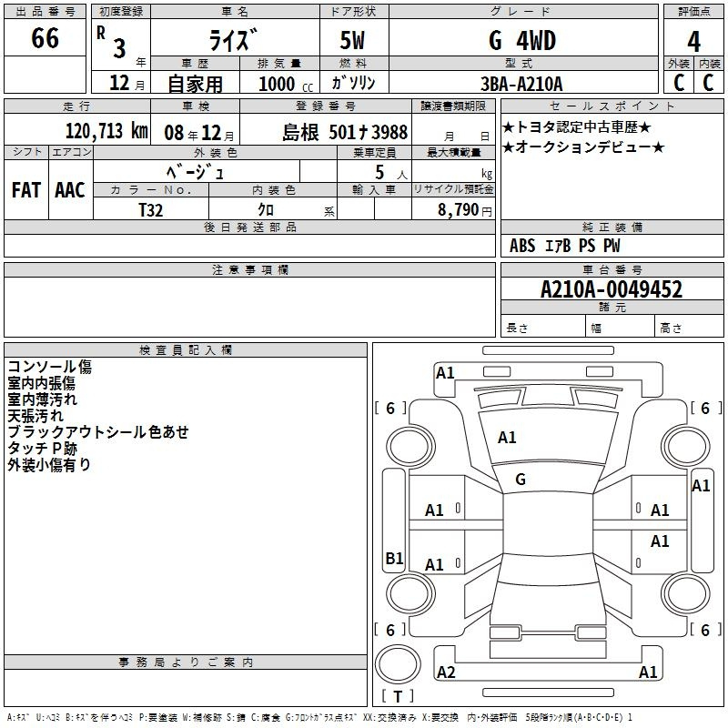 Аукционный лист