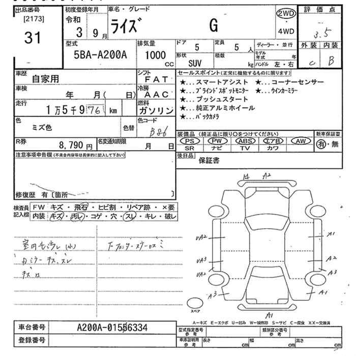 Аукционный лист