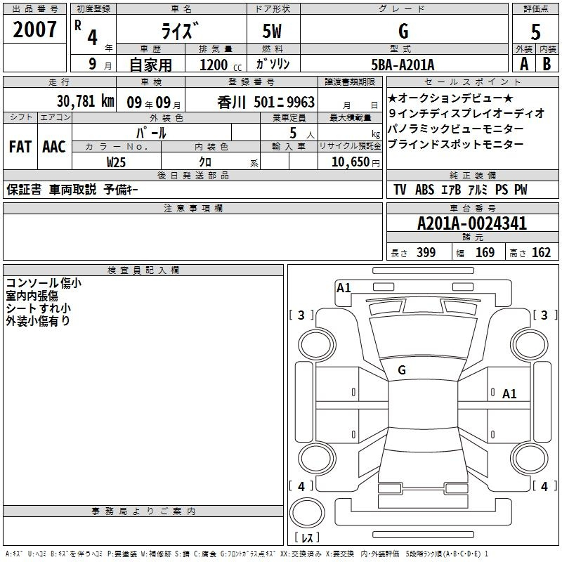 Аукционный лист