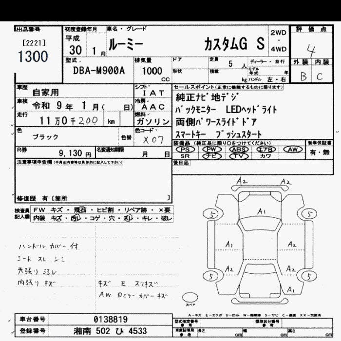 Аукционный лист