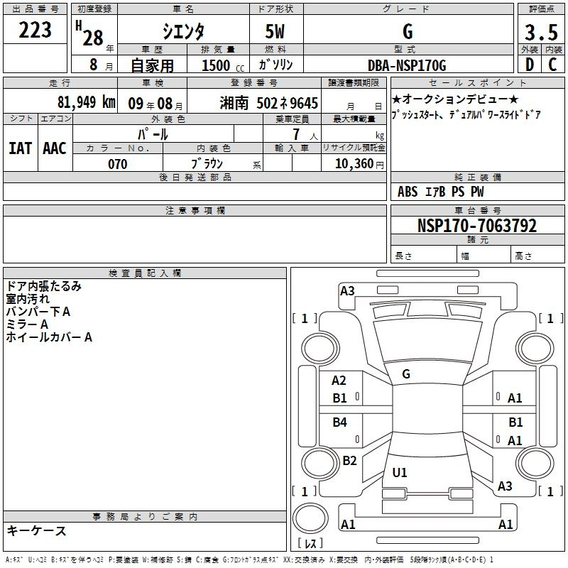 Аукционный лист