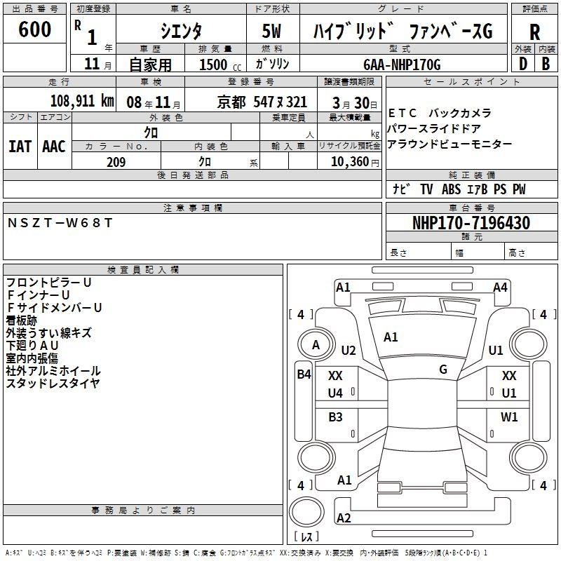 Аукционный лист