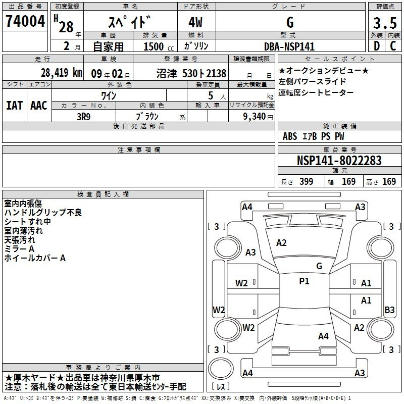Аукционный лист