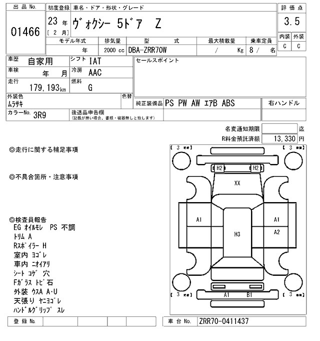Аукционный лист