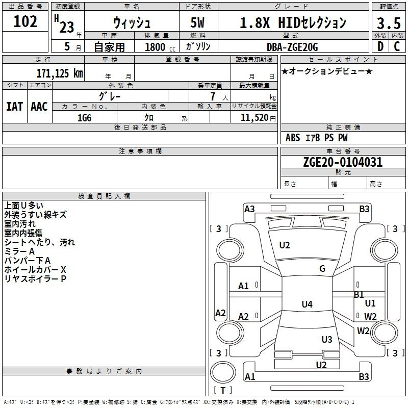 Аукционный лист