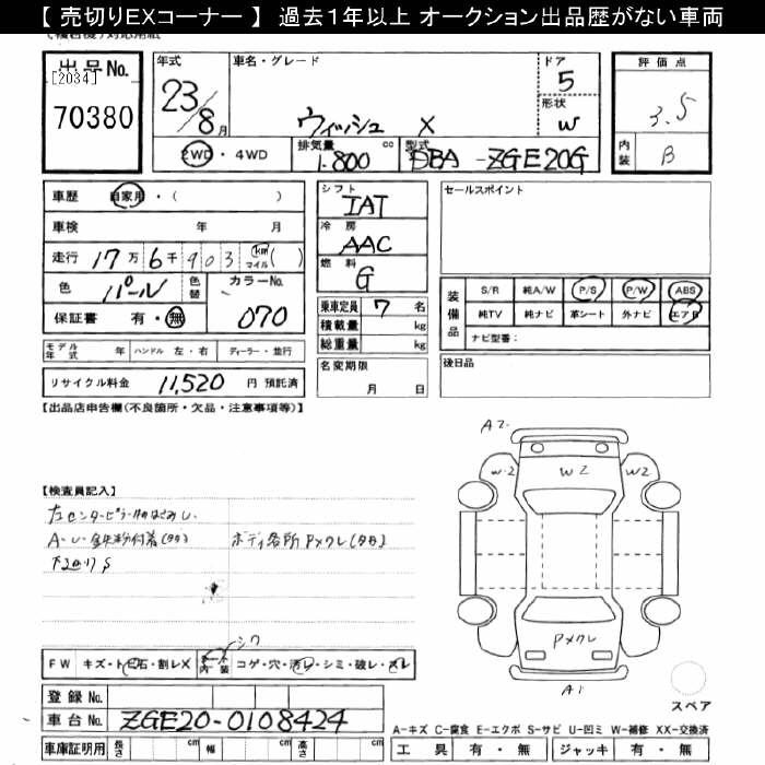 Аукционный лист