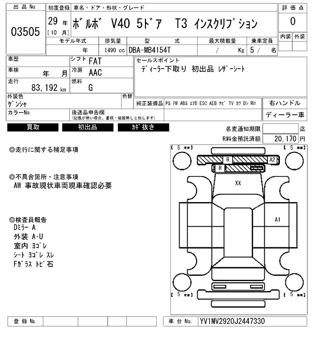 Аукционный лист