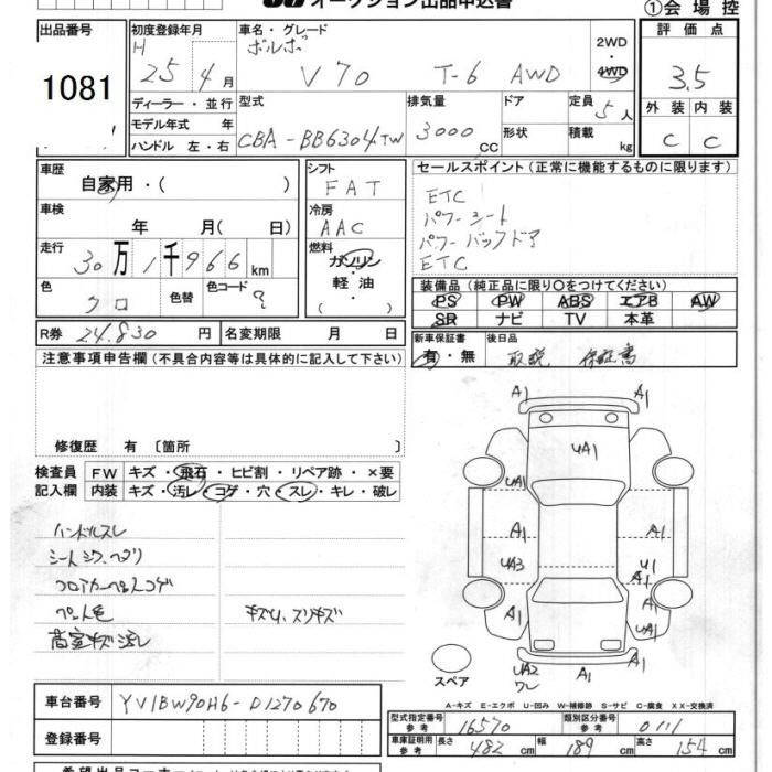 Аукционный лист